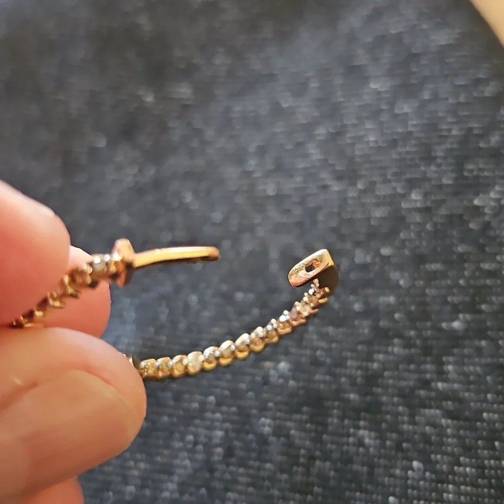Levian Inside Outside Hoop Earrings - Picture 6 of 7